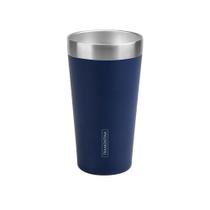 Copo Térmico Tramontina Exata Em Aço Inox Azul Sem Tampa 420 Ml