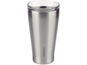 Copo Térmico Tramontina Exata em Aço Inox com Tampa 550 ml