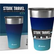 Copo termico travel stone - degrade azul brasfoot