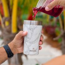 Copo termico tulip 500ml carrara marble