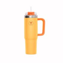 Copo Térmico Tupperware Big T com Canudo 1,1L Damasco