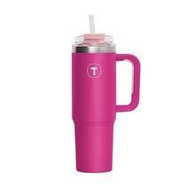 Copo Térmico Tupperware Big T com Canudo 1,1L na Cor Pink Copo Térmico Tupperware Big T com Canudo 1,1L na Cor Pink