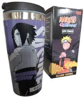 Copo Térmico Viagem 450Ml Com Tampa Sasuke Naruto Comix