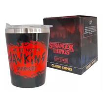 Copo Térmico Viagem Mini Stranger Things Hawkins 400ML