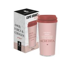 Copo termico viagem smart 200ml frases amor forca e coragem