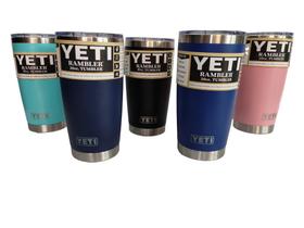 Copo térmico yeti original Tumbler stanleistell 590 ml com tampa + canudo brinde