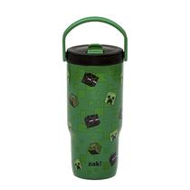 Copo Térmico Zak Designs 591 ml Minecraft com Canudo Retrátil Copo Térmico Zak Designs 591 ml Minecraft com Canudo Retrátil