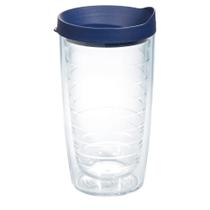 Copo Tervis transparente e colorido de parede dupla de 470 ml com tampa