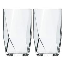 Copo Topazio Long Drink Bebidas Bar Elegante Suco Água 2Peças Copo Topazio Long Drink Bebidas Bar Elegante Suco Água 2Peças