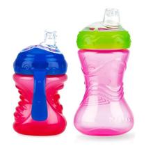 Copo Transição Alça 240ml + Copo Treinam 300ml Antivaz - Nuby Copo Transição Alça 240ml + Copo Treinam 300ml Antivaz - Nuby