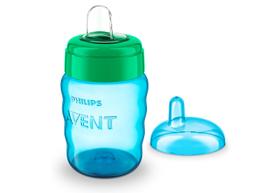 COPO TRANSIÇÃO EASY SIP C/ BICO SILICONE 260ml - 0% BPA - 9m+ - MENINO - PHILIPS AVENT COPO TRANSIÇÃO EASY SIP C/ BICO SILICONE 260ml - 0% BPA - 9m+ - MENINO - PHILIPS AVENT