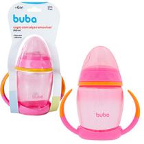 Copo Transição Infantil Com Alça Removível Bico Silicone 250ml 6m+ Buba