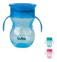 Copo Treinamento 12m+ Antivazamento Bebê Infantil Sem Bico 360 - Buba - Azul - Pimpolho