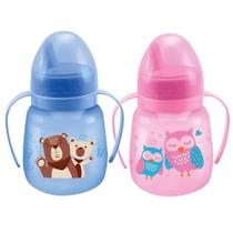 Copo Treinamento 240ml Bico Rigido Válvula Redutora Estampado Azul e Rosa Copo Treinamento 240ml Bico Rigido Válvula Redutora Estampado Azul e Rosa