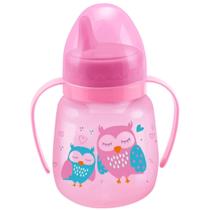 Copo Treinamento 240ml Bico Rigido Válvula Redutora - Estampado Azul e Rosa Copo Treinamento 240ml Bico Rigido Válvula Redutora - Estampado Azul e Rosa