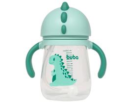 Copo Treinamento Antivazamento Verde Dino Para Bebê Transição Com Alça e Canudo com Válvula Buba Copo Treinamento Antivazamento Verde Dino Para Bebê Transição Com Alça e Canudo com Válvula Buba