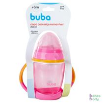 Copo Treinamento Bebê Infantil Alça Removivel 6 Meses Buba Copinho Transição Canudo Silicone Copo Treinamento Bebê Infantil Alça Removivel 6 Meses Buba Copinho Transição Canudo Silicone
