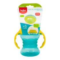 Copo treinamento com alca buba bico em silicone com tampa antivazamento verde 200ml Copo treinamento com alca buba bico em silicone com tampa antivazamento verde 200ml