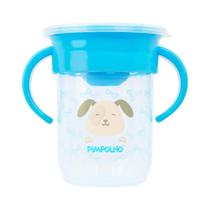 Copo Treinamento Infantil 360 Com Alça Tampa 240ml Pimpolho