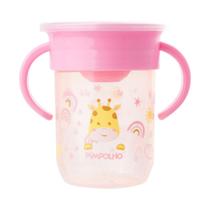 Copo Treinamento Infantil 360 Com Alça Tampa 240ml Pimpolho