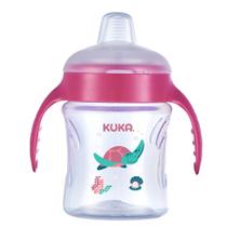 Copo Treinamento Infantil Bico Macio Antivazamento 200ml Fun 6m+ Kuka - Rosa Copo Treinamento Infantil Bico Macio Antivazamento 200ml Fun 6m+ Kuka - Rosa