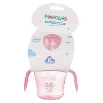 Copo Treinamento Infantil Pimpolho Alça Bico Flexível 150ml