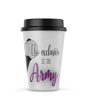 Copo Trip Coffee BTS Uso Exclusivo de Uma Army