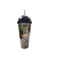 Copo Tucano Acrílico 370 ml com Canudo