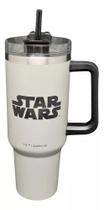 Copo Tumbler Térmico 12h Frio Canudo Pingente 1,15l Star War Cor Bege Darth Vader
