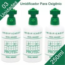 Copo Umidificador Para Oxigênio Kit C/3 Und 250ml C/anvisa
