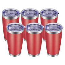 Copo VEGOND 600ml de aço inoxidável isolado a vácuo, pacote com 6 Copo VEGOND 600ml de aço inoxidável isolado a vácuo, pacote com 6