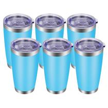 Copo VEGOND 600ml de aço inoxidável isolado a vácuo, pacote com 6 Copo VEGOND 600ml de aço inoxidável isolado a vácuo, pacote com 6