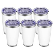 Copo VEGOND 600ml de aço inoxidável isolado a vácuo, pacote com 6 Copo VEGOND 600ml de aço inoxidável isolado a vácuo, pacote com 6