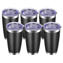 Copo VEGOND 600ml de aço inoxidável isolado a vácuo, pacote com 6 Copo VEGOND 600ml de aço inoxidável isolado a vácuo, pacote com 6