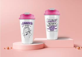 Copo Viagem 500ml Flork Cabeleireira Poopstore