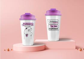 Copo Viagem 500ml Flork Professora Poopstore
