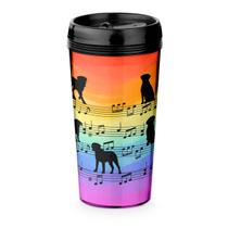 Copo Viagem 520ml Colorido Arco Iris Cachorro Musical