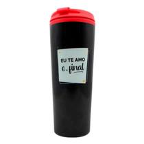 Copo Viagem Metal 450ml Amo E Ponto Final