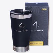 Copo viagem opener 500ml forever cheers preto
