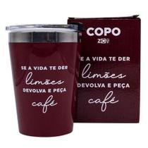 Copo viagem - peça cafe 300ml - ZONA CRIATIVA Copo viagem - peça cafe 300ml - ZONA CRIATIVA