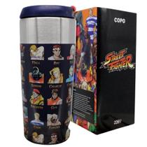 Copo Viagem Slim 300ml Ryu Black - Street Fighter Copo Viagem Slim 300ml Ryu Black - Street Fighter