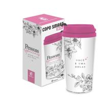Copo viagem smart termico 200ml amizade - pessoas especiais - Brasfoot Presentes