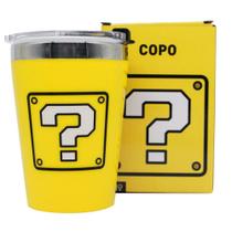 Copo viagem snap 300ml mario cubo - Nintendo Copo viagem snap 300ml mario cubo - Nintendo