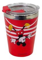 Copo Viagem Snap Mickey Mouse Listras 300ml Copo Viagem Snap Mickey Mouse Listras 300ml