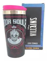 Copo Viagem Termico Úrsula Villains Disney 450ml Com Tampa