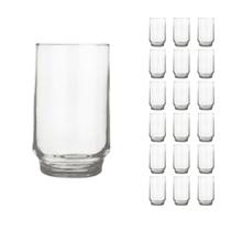 Copo Vidro 300ml Lights Suco Agua Glamour Luxo Nadir - 18 Un