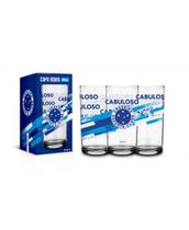 Copo vidro 300ml times - cruzeiro ref:14558 Copo vidro 300ml times - cruzeiro ref:14558