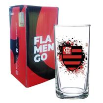 Copo vidro 300ml times - flamengo