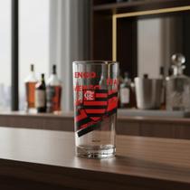 Copo vidro 300ml times - flamengo