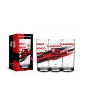 Copo vidro 300ml times - flamengo ref:14559
